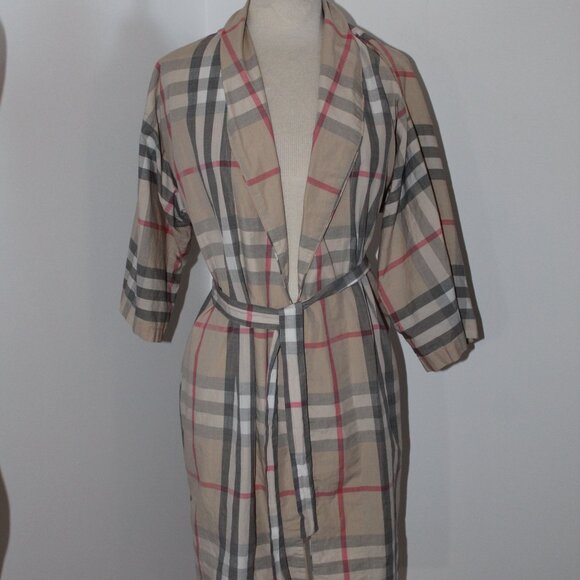 Burberry Other - Burberry Body Nova Check Cotton Robe Belted S